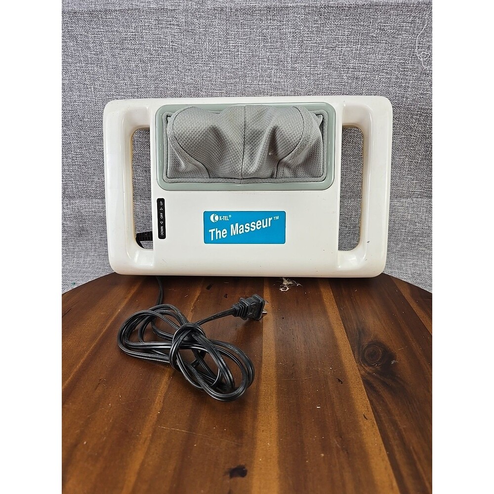 The Masseur™ Vintage Shiatsu Massager – White and Grey